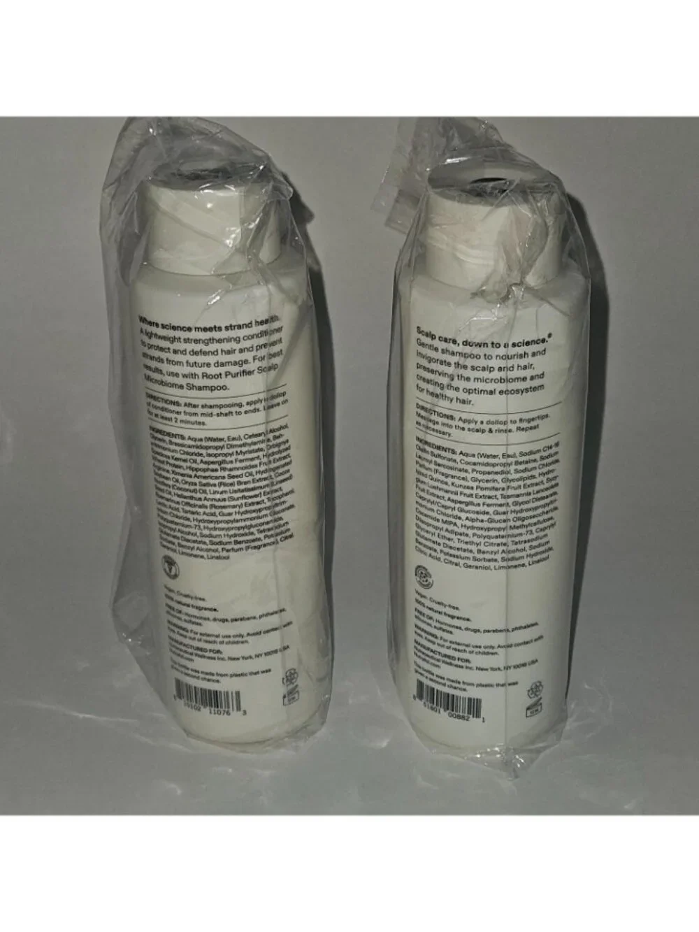 NEW Nutrafol Scalp Microbiome Shampoo Conditioner Bottles Lot (8.1 fl oz/ea)